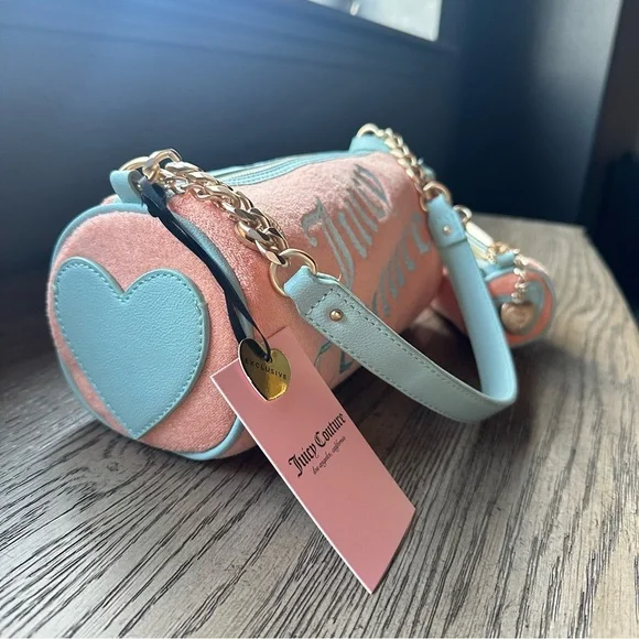 Juicy Couture Orange Terry Barrel Mini Bag Exclusive Y2K - Picture 2 of 6